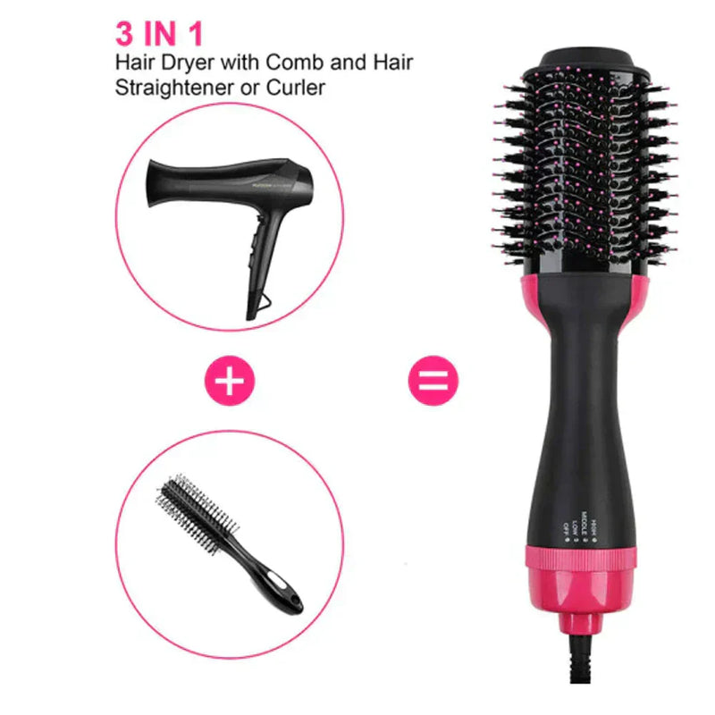 One-step Hair Comb And Infrared Ion Hot Air Brush Comb Hair Straightener Curl | Multi-function Comb