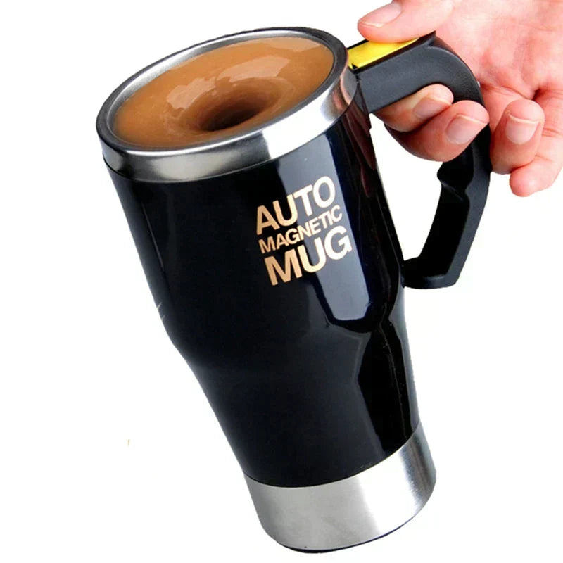 Self Stirring Mug Electric Coffee Tea Mug Stainless Steel Double Wall Travel Coffee Mug