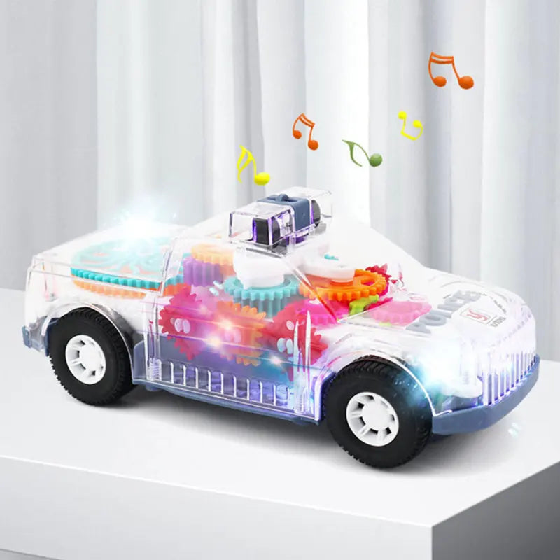 Boys Toy Car Toy with Visible Colored Moving Gear Electric Police Car with Light Funny Police Car Toy | Toys