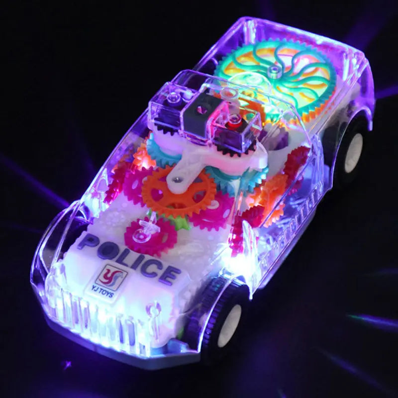 Boys Toy Car Toy with Visible Colored Moving Gear Electric Police Car with Light Funny Police Car Toy | Toys