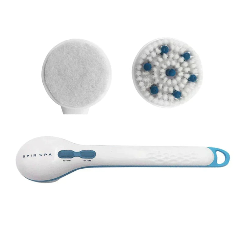 Bathroom Electric Shower Body Brush Battery Powered Massage Cleaning Back Brush Spin Spa Bathing Brush