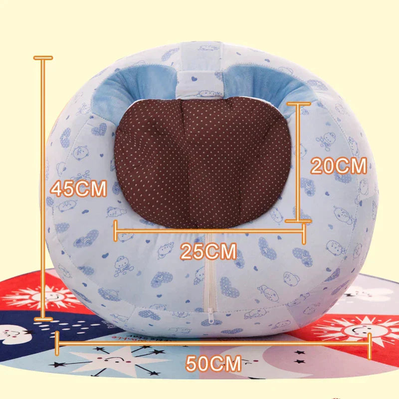 Big Baby Seat Kids Feeding Chair Soft Stuffed Baby Support Cushion Chair Seat Learn To Sit Safety Comfortable Plush Infant Sofa