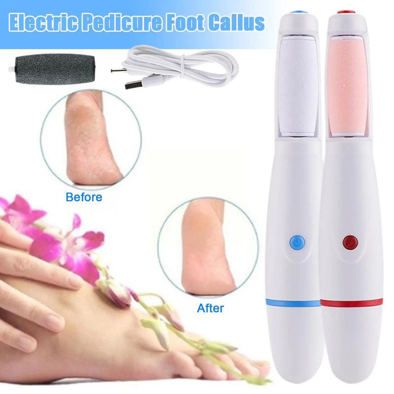 Back Foot Grinder | Fashion New Electric Pedicure Foot Callus Grinder USB Feet Care Dead Skin Remover Tool For Foot Skin Care I3G2