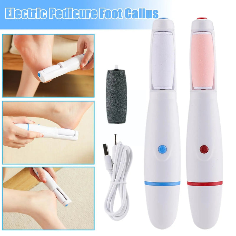 Back Foot Grinder | Fashion New Electric Pedicure Foot Callus Grinder USB Feet Care Dead Skin Remover Tool For Foot Skin Care I3G2