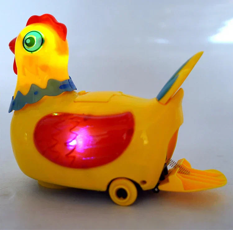 Laying Eggs Chicken Duck Battery Operated Toy Figure Action Toy with Flashing Lights Electric Universal Musical Baby Toys | Toys