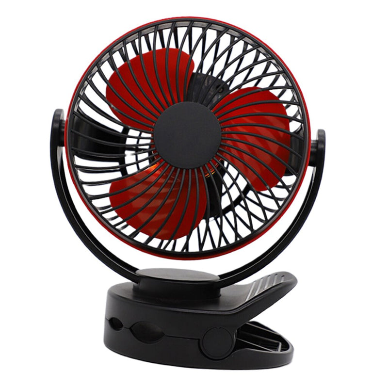 2-in-1 Mini USB Fan with LED Light Summer Office Home Beach Portable Clip On Laptop Fan 4 Speeds Cooler Multifunction