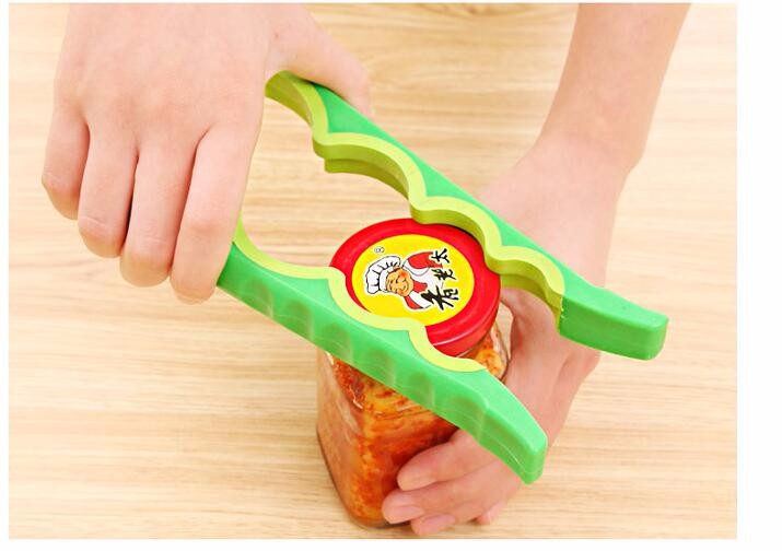 PACK of 2 - Household Kitchen Multifunction Opener Non-slip Twist Cap Bottle Cap Launcher Opener For Cans