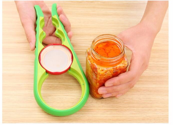 PACK of 2 - Household Kitchen Multifunction Opener Non-slip Twist Cap Bottle Cap Launcher Opener For Cans