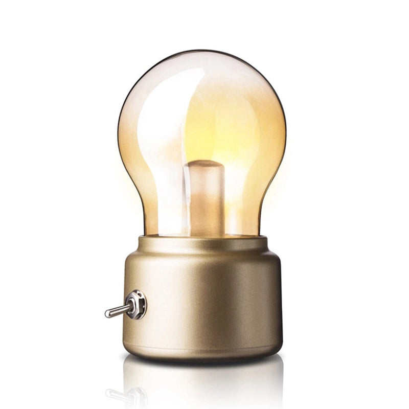 Creative retro British ni USB charging light bulb bedside nostalgic lamp