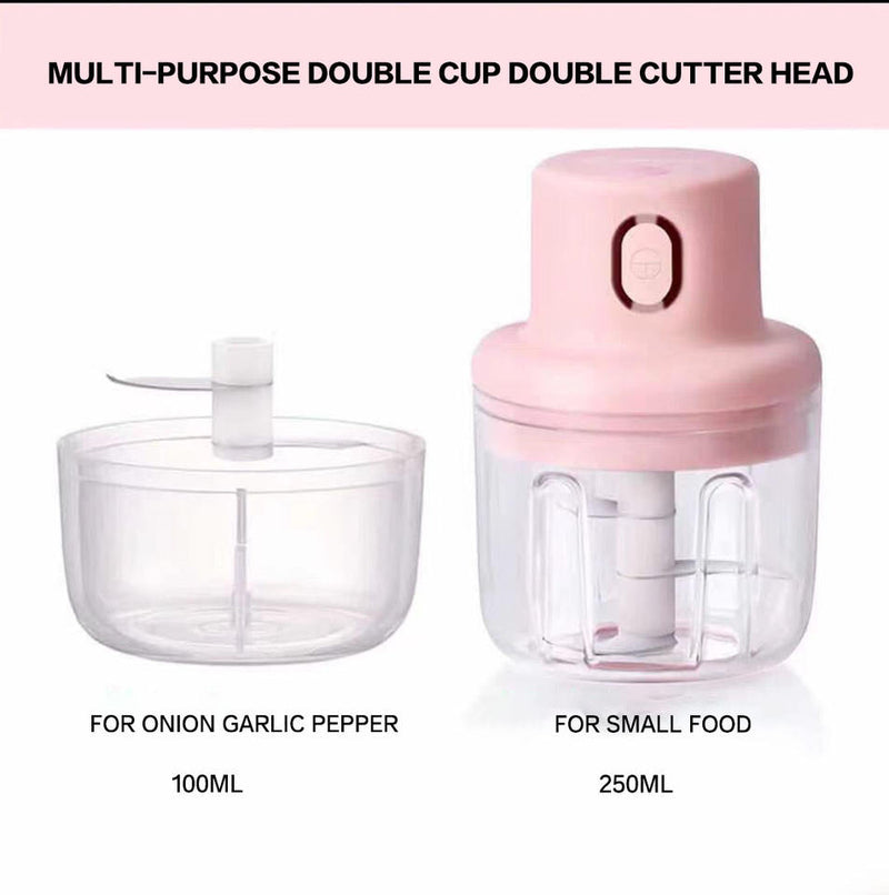 350ml Mini Food Chopper Wireless Food Processor Rechargeable vegetable chopper garlic chopper electric