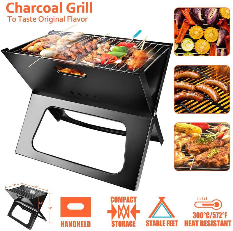 High Quality Iron Charcoal Durable Outdoor BBQ Grill Patio Camping Picnic Portable Charcoal BBQ Grill Barbecue Grill