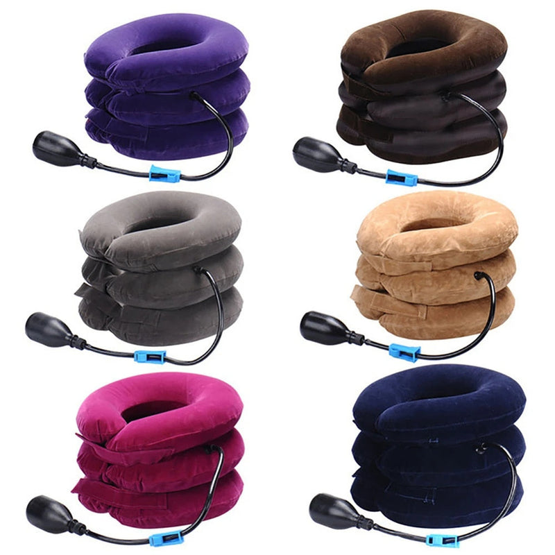 Pillow Instant Relief Neck Protectors | Inflatable Neck Cervical Traction Apparatus Household Correct Neck Collar Physiotherapy Massage Stretch Cervical Spondylosis