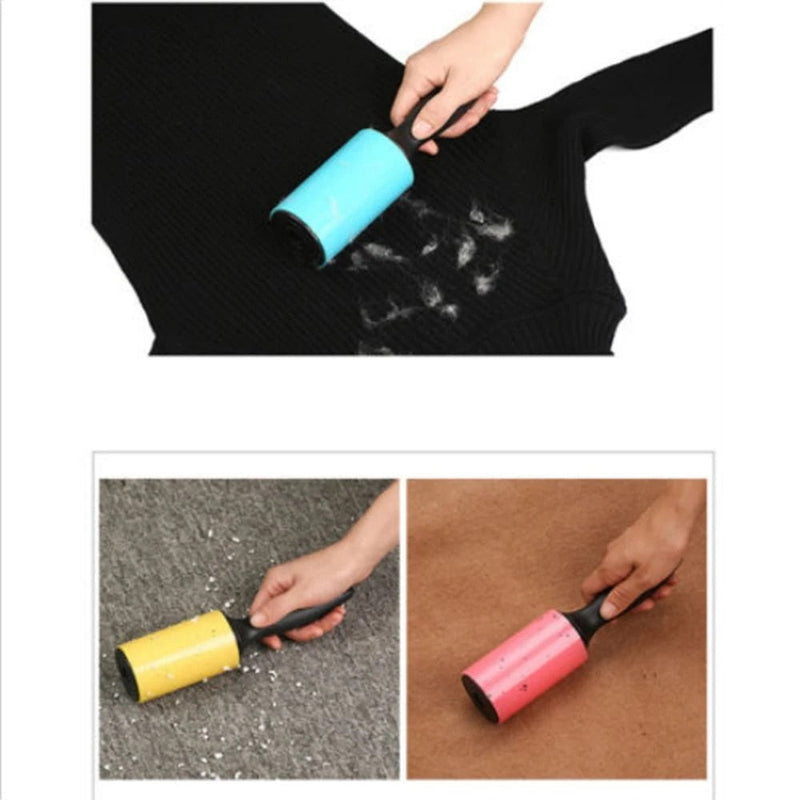 Lint Roller Reusable Washable Lint Roller Sticky Silicone Dust Wiper Pet Hair Remover Cleaning Brush Tools for Pet Cloth