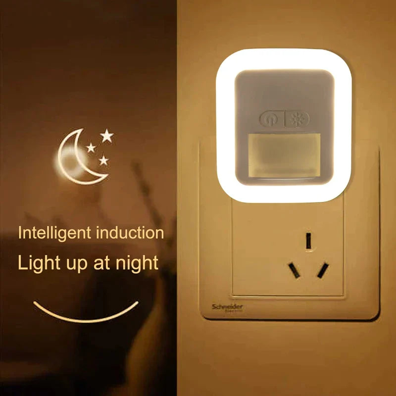 Remote Control led Night light EU US Plug Mini Night Lamp Bedroom Decor Lamp Staircase Closet Aisle Decorative Baby Night Lights