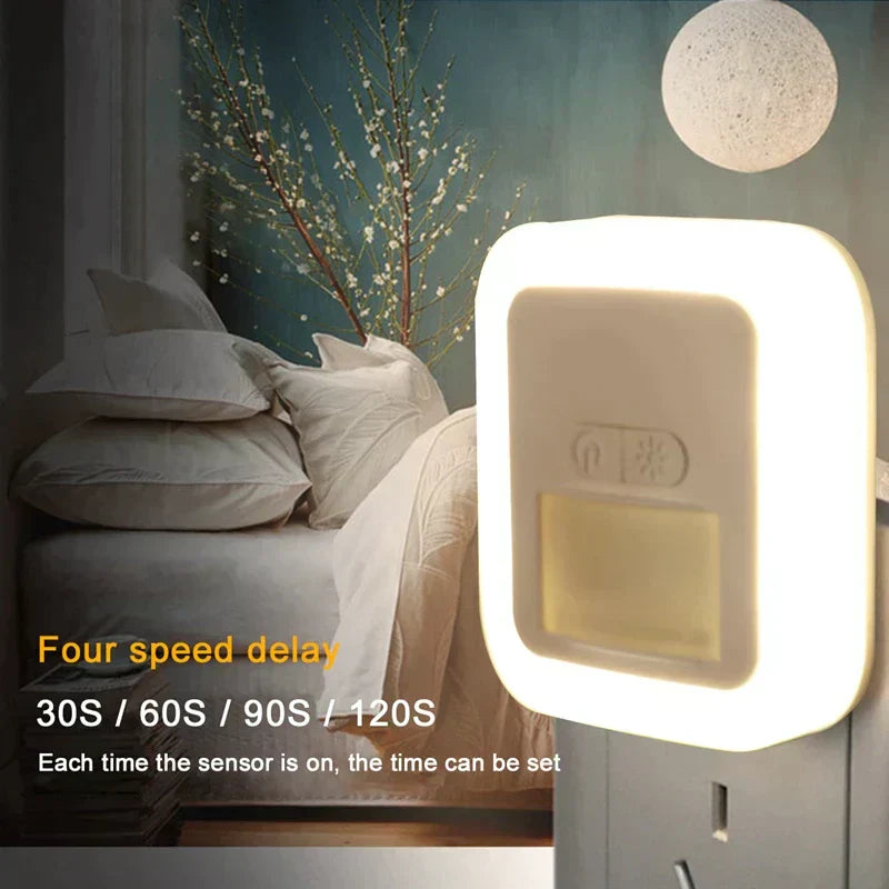 Remote Control led Night light EU US Plug Mini Night Lamp Bedroom Decor Lamp Staircase Closet Aisle Decorative Baby Night Lights