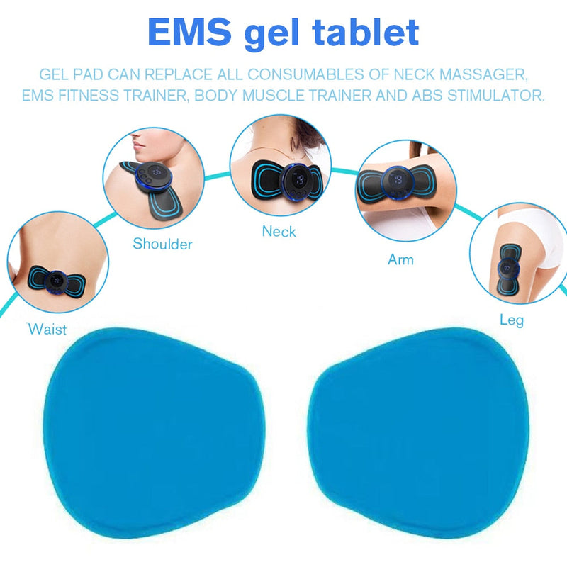 EMS Butterfly Neck Rechargeable Massager Electric Neck Massage EMS Cervical Vertebra Massage Patch for Muscle Pain Relief