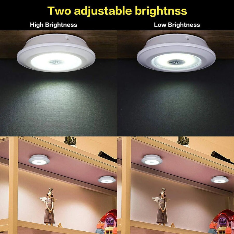 Super Bright Touch Under Cabinet Light 5W LED Wireless Remote Control Dimmable Wardrobe Night Lamp Home Bedroom Closet Kitchen