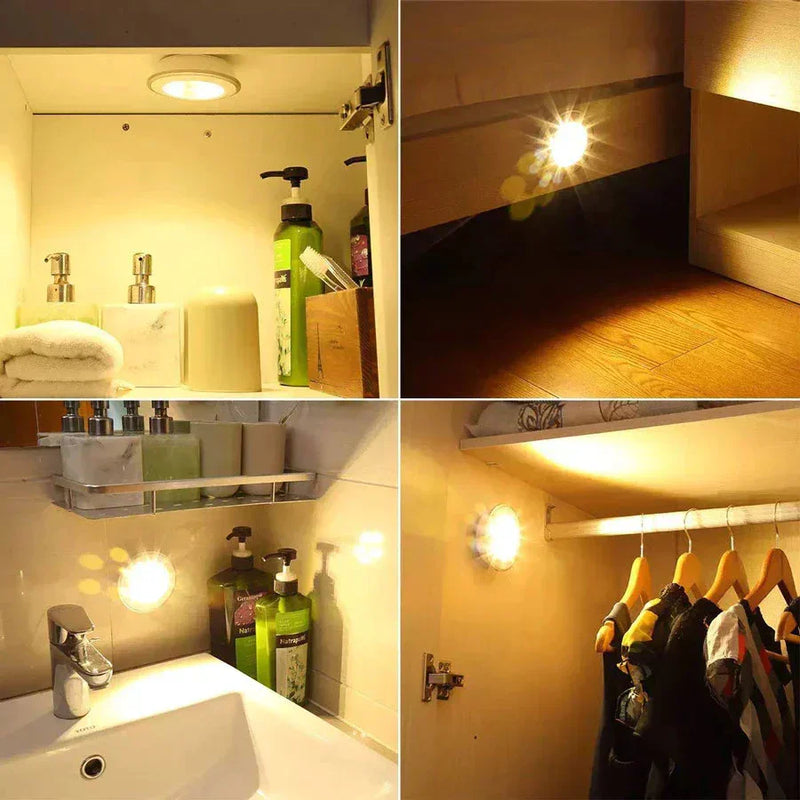 Super Bright Touch Under Cabinet Light 5W LED Wireless Remote Control Dimmable Wardrobe Night Lamp Home Bedroom Closet Kitchen