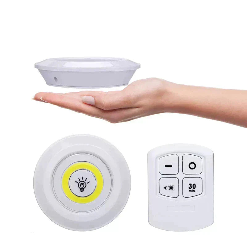 Super Bright Touch Under Cabinet Light 5W LED Wireless Remote Control Dimmable Wardrobe Night Lamp Home Bedroom Closet Kitchen