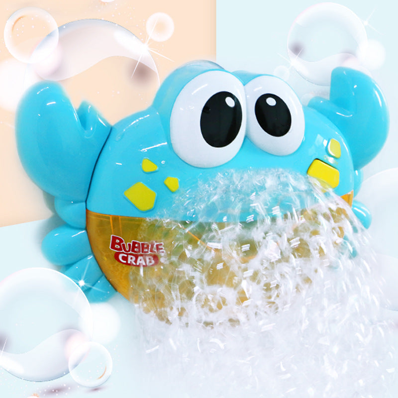 Children's Bath Automatically Spit Bubble Toy Bath tub Soap Automatic Music Bubble Machine Crab Frog Baby Bathroom Play Toys