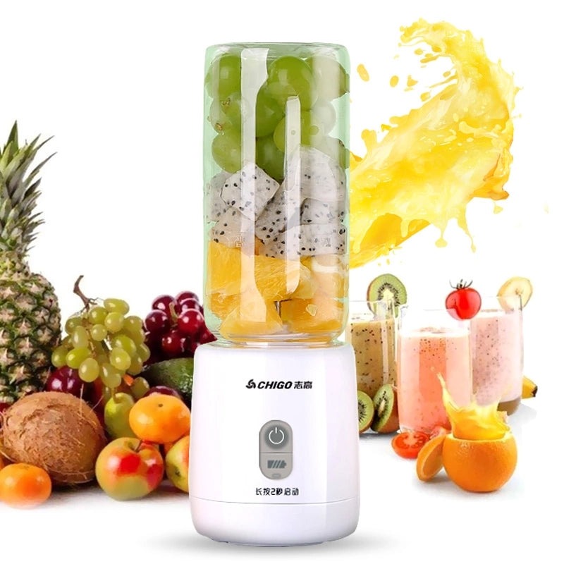 Portable Electric Juice Blender Wireless Mini USB Rechargeable Juice Cup Blender