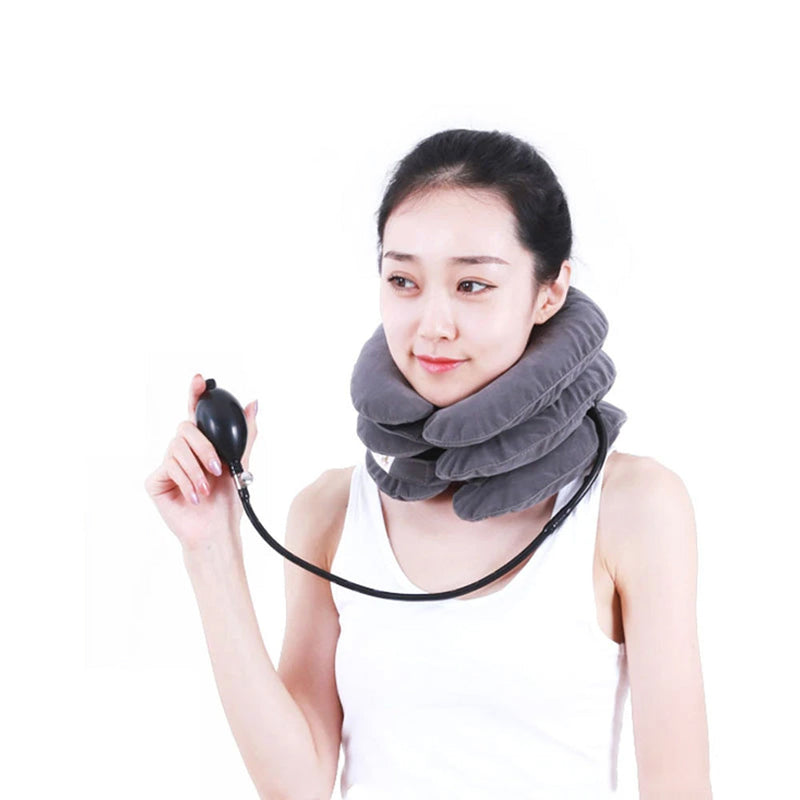 Pillow Instant Relief Neck Protectors | Inflatable Neck Cervical Traction Apparatus Household Correct Neck Collar Physiotherapy Massage Stretch Cervical Spondylosis