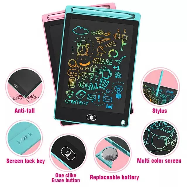 Tablet Deals | Drawing Tablet LCD Colorful Writing Tablet Electronics Graphic Board Ultra-thin Portable Handwriting Pads Kids Gifts