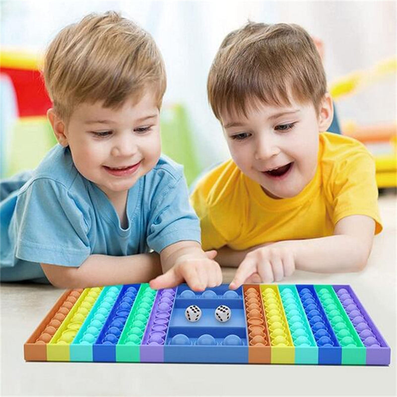 Silicone Big P ps It Game Chess Push Bubble Gadget Toys Rainbow Popper Fidget Toys Special Needs Of Autism Relieve Stress P pit